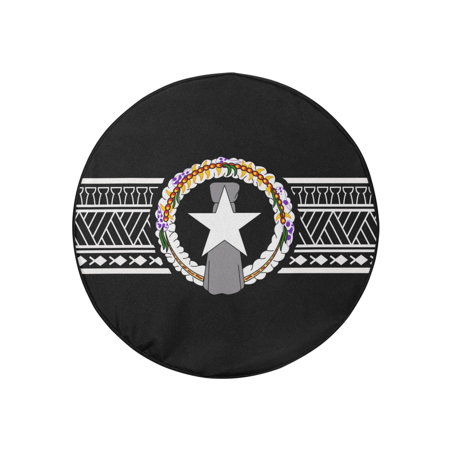 CNMI Tribal Jeep Spare Tire Cover