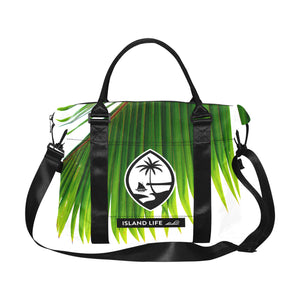Guam Coconut Leaf Large Travel Duffel Bag