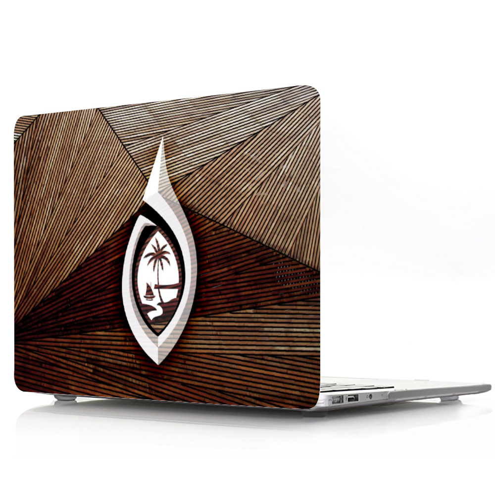 Guam Hook Wood Grain MacBook Protective Case Laptop Cover