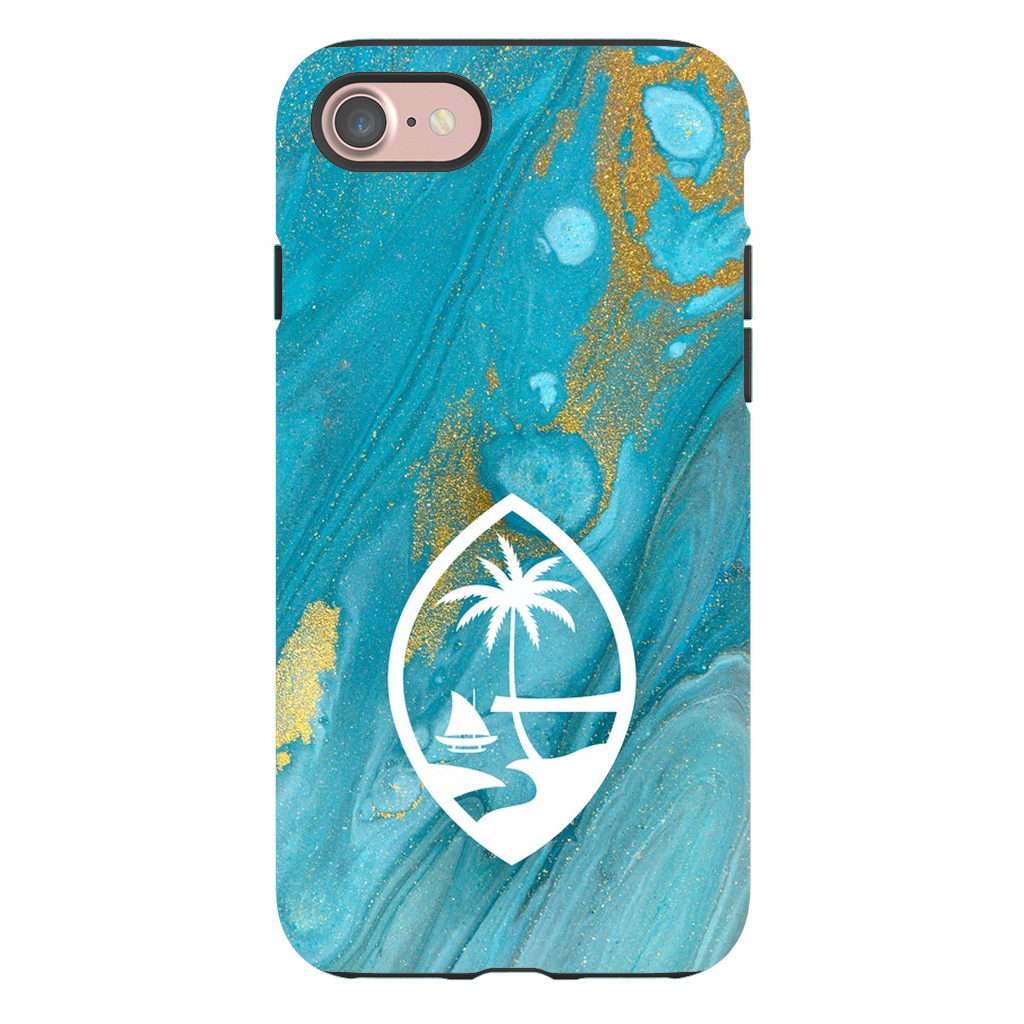 Guam Blue Marble Premium Glossy Tough Phone Case