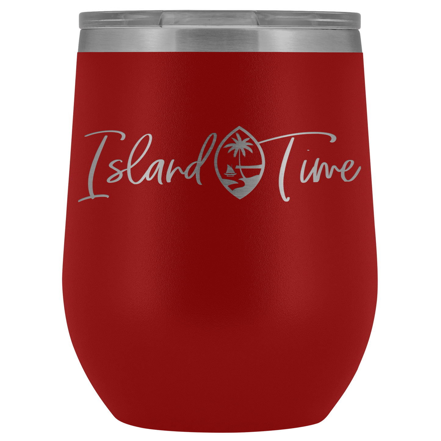 Island Time Guam Seal Wine Tumbler