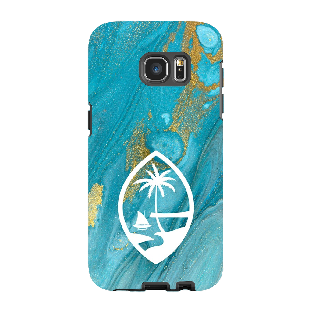 Guam Blue Marble Premium Glossy Tough Phone Case