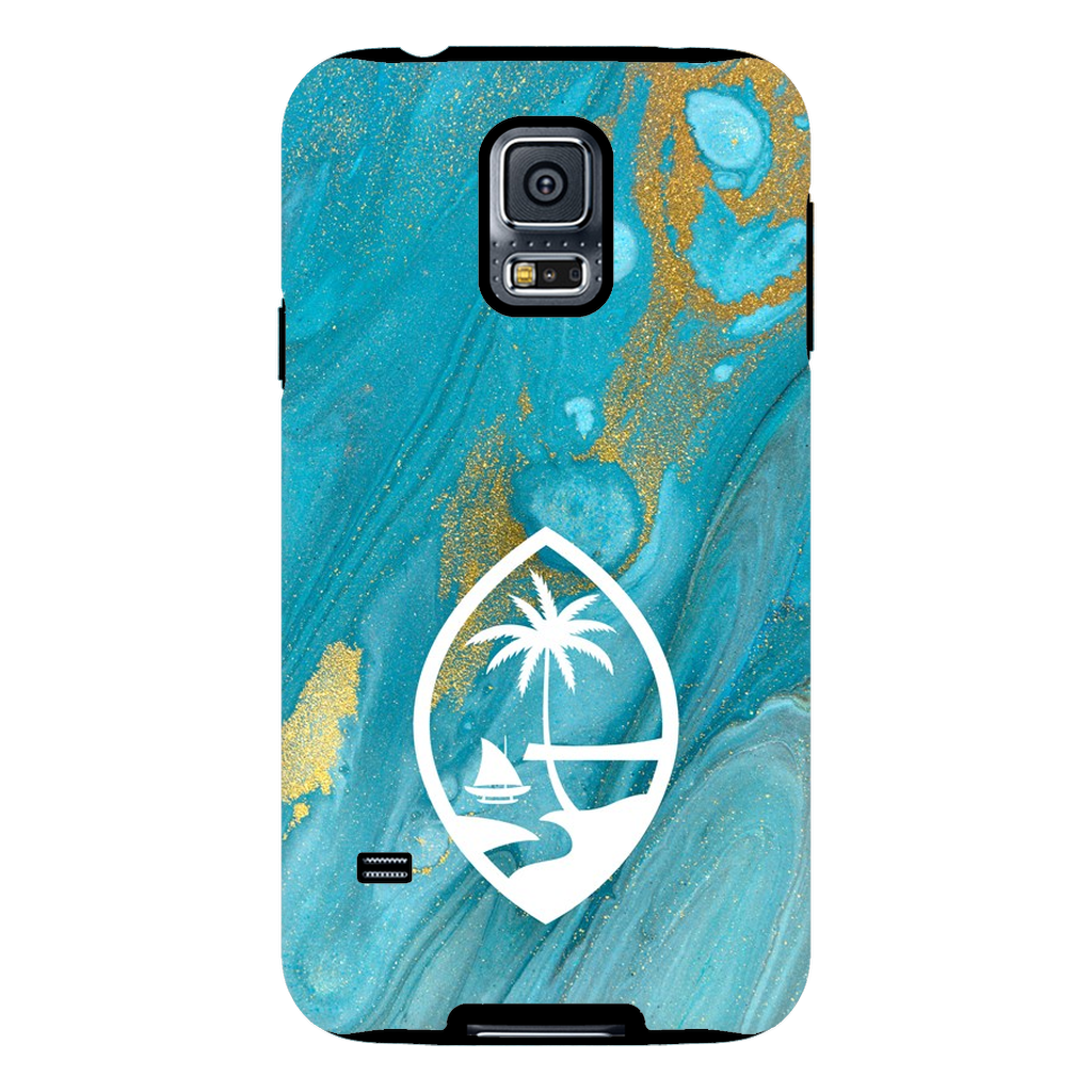 Guam Blue Marble Premium Glossy Tough Phone Case