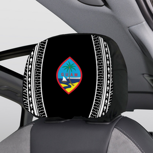 Guam Tribal Car Headrest Cover (Set of 2)