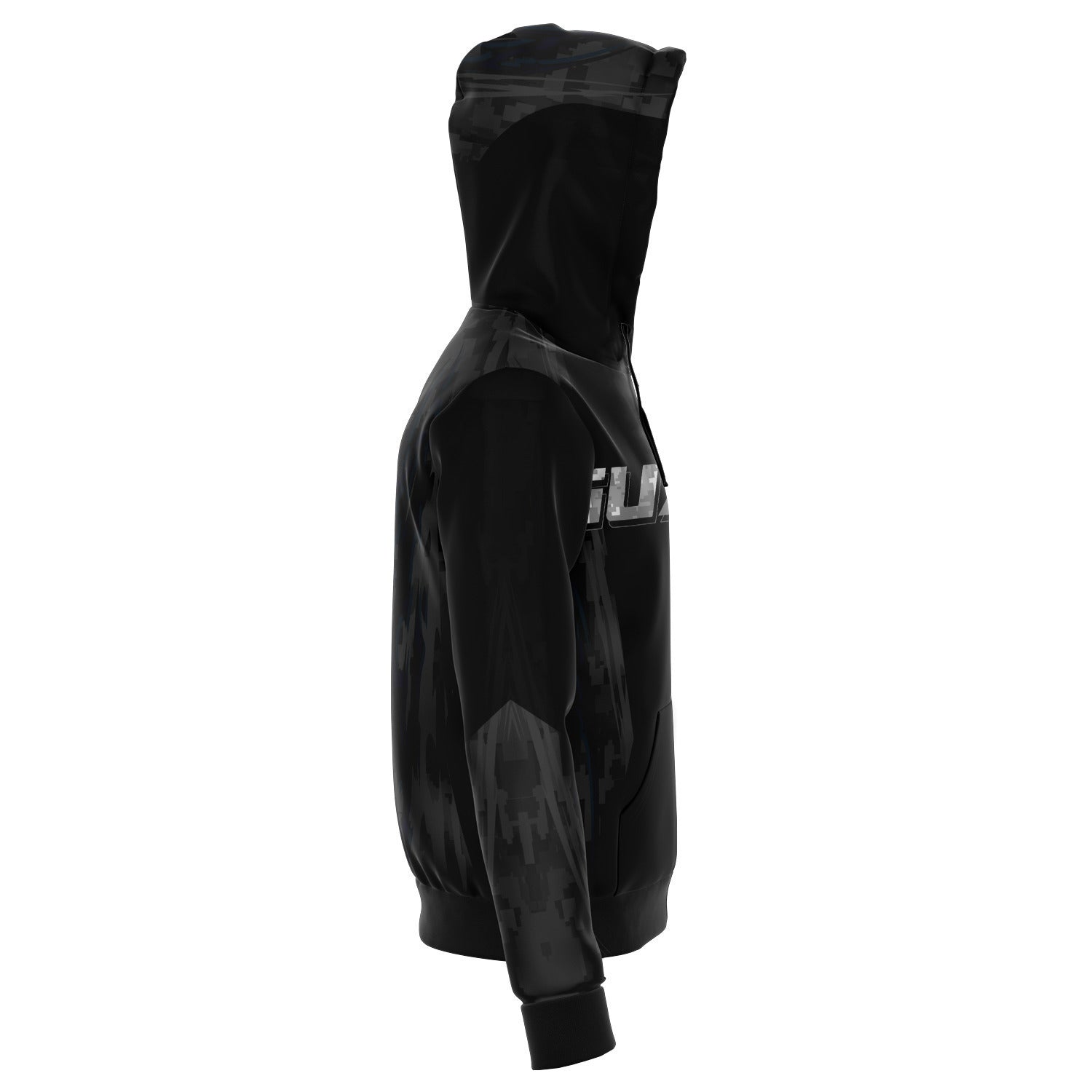 Guam Athletic Black Zip Hoodie Jacket