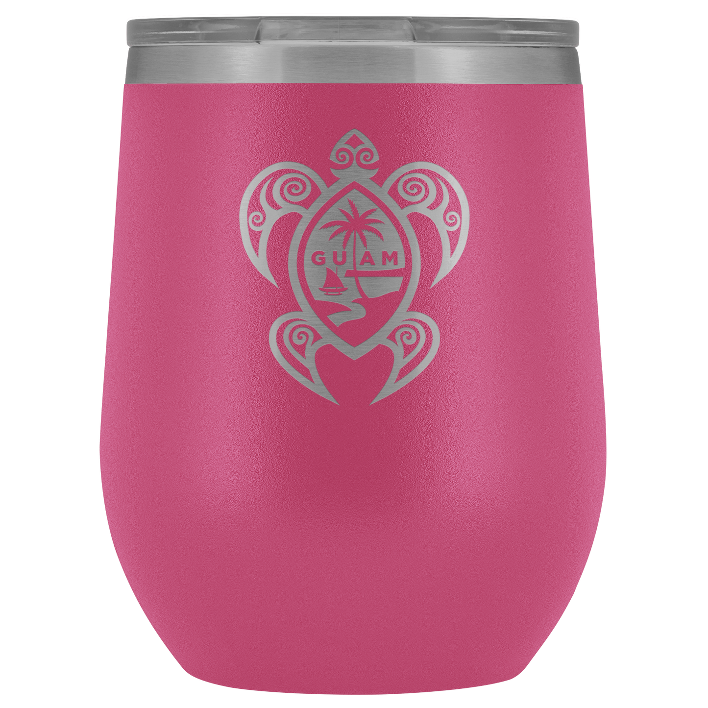 Guam Seal Turtle Wine Tumbler