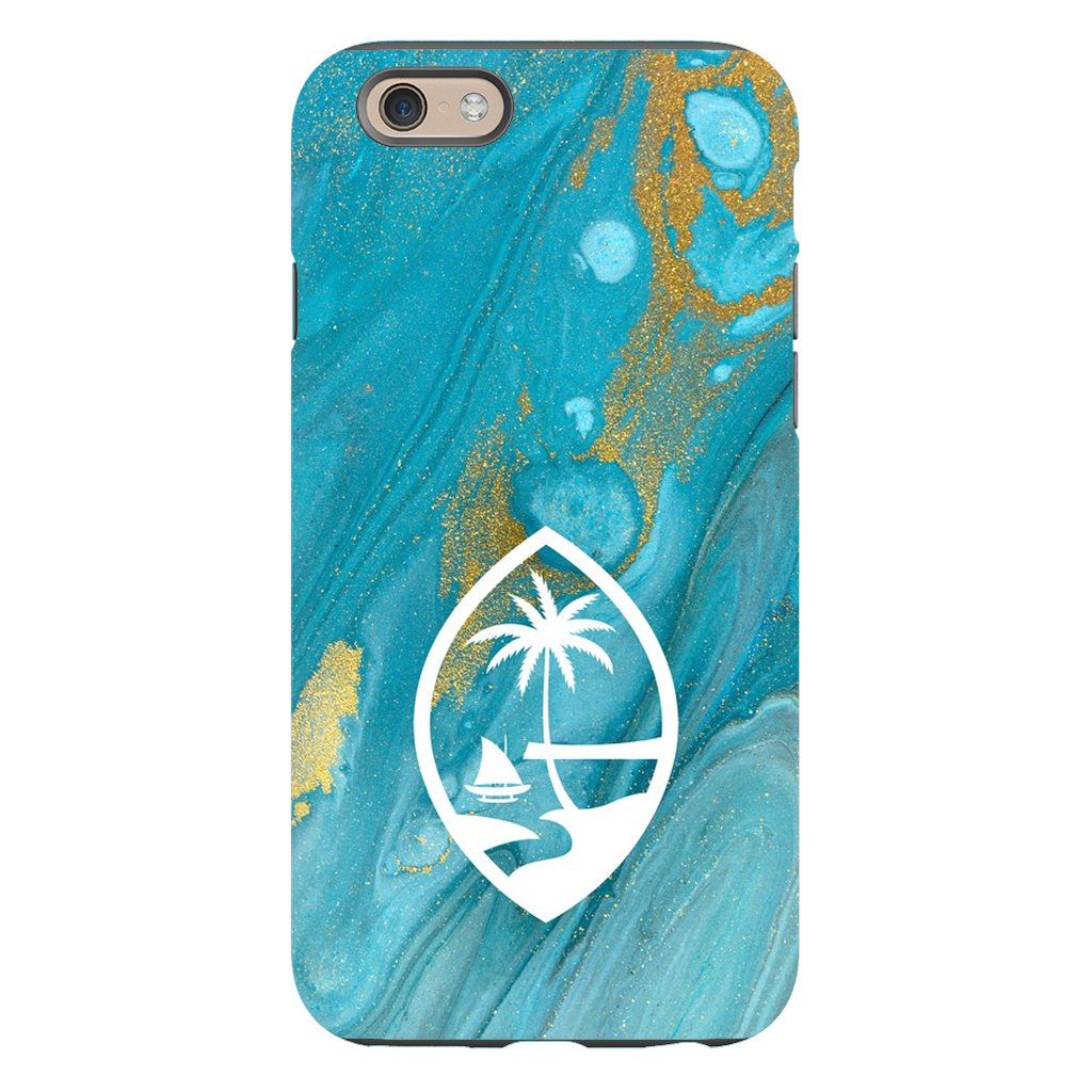 Guam Blue Marble Premium Glossy Tough Phone Case