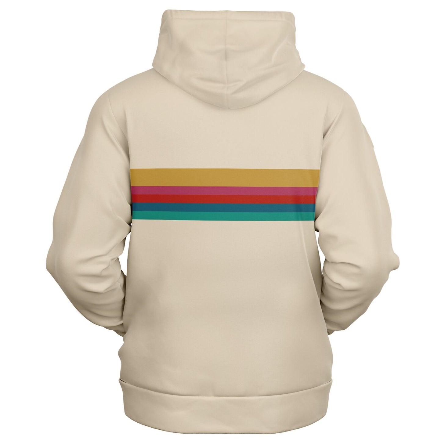 Hafa Adai Retro Rainbow Guam CNMI Zip Hoodie Jacket