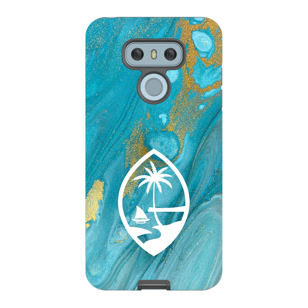 Guam Blue Marble Premium Glossy Tough Phone Case