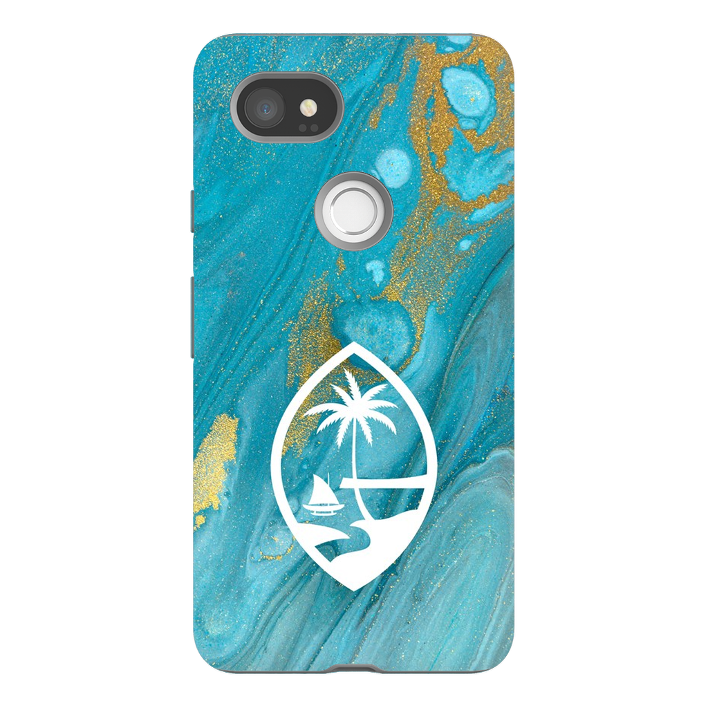 Guam Blue Marble Premium Glossy Tough Phone Case