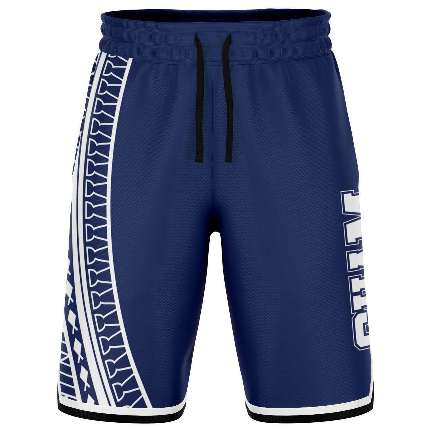 Guam Tribal Blue Basketball Shorts