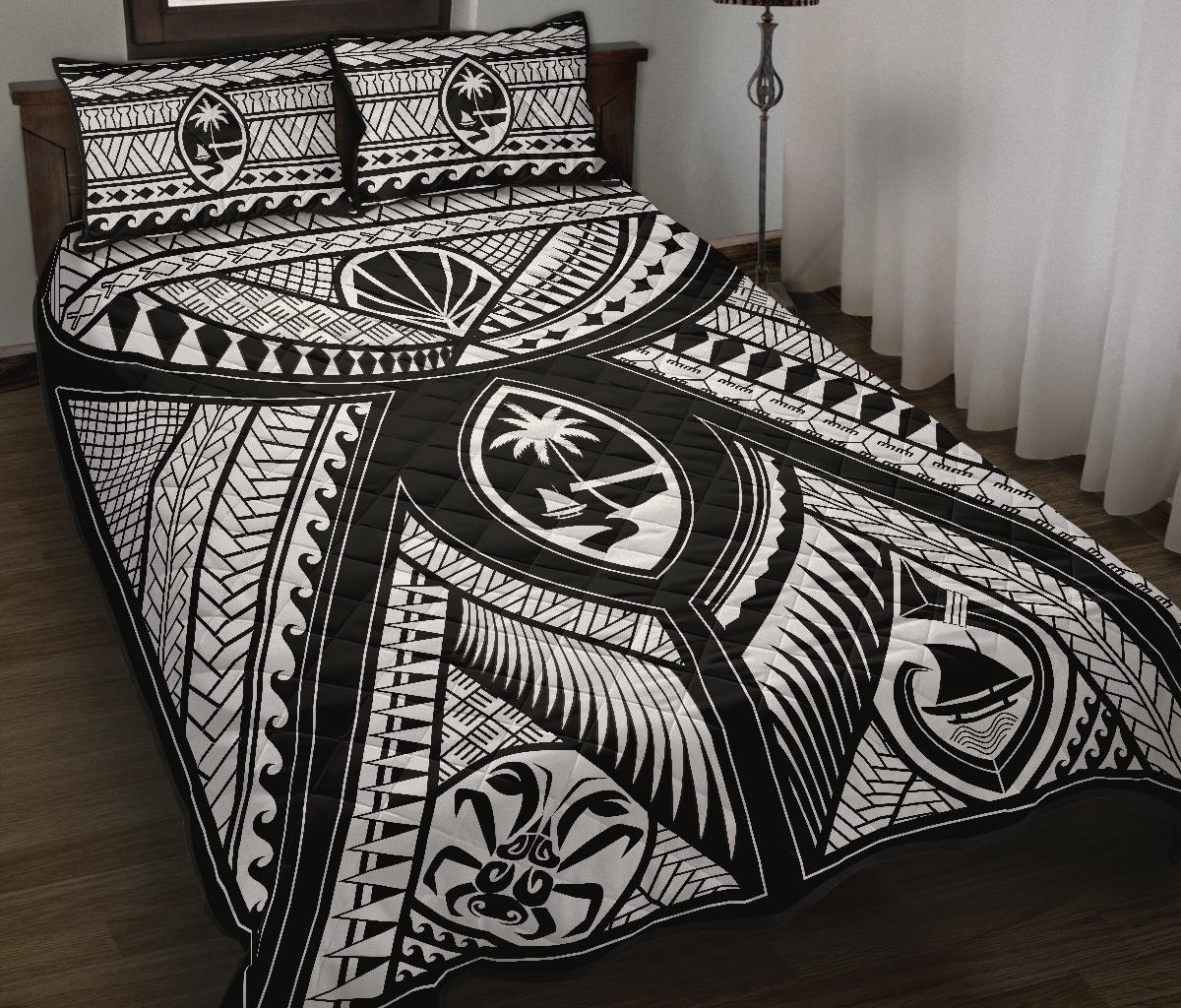 Guahan Modern Tribal Quilt Bedding Set