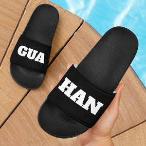 Guahan Black Slide Sandals