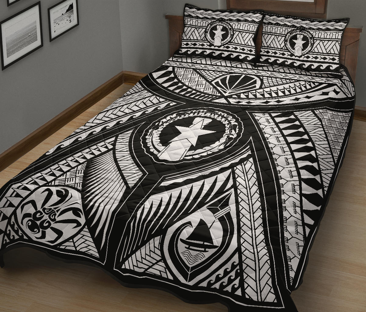 Marianas Tribal CNMI Saipan Quilt Bedding Set