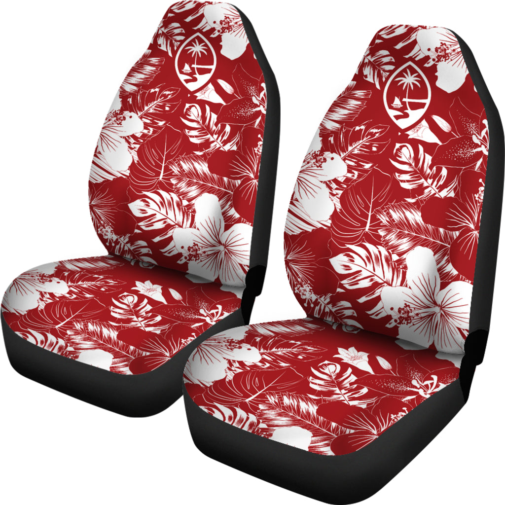 Guam Hibiscus Red Car Seat Covers (Set of 2)