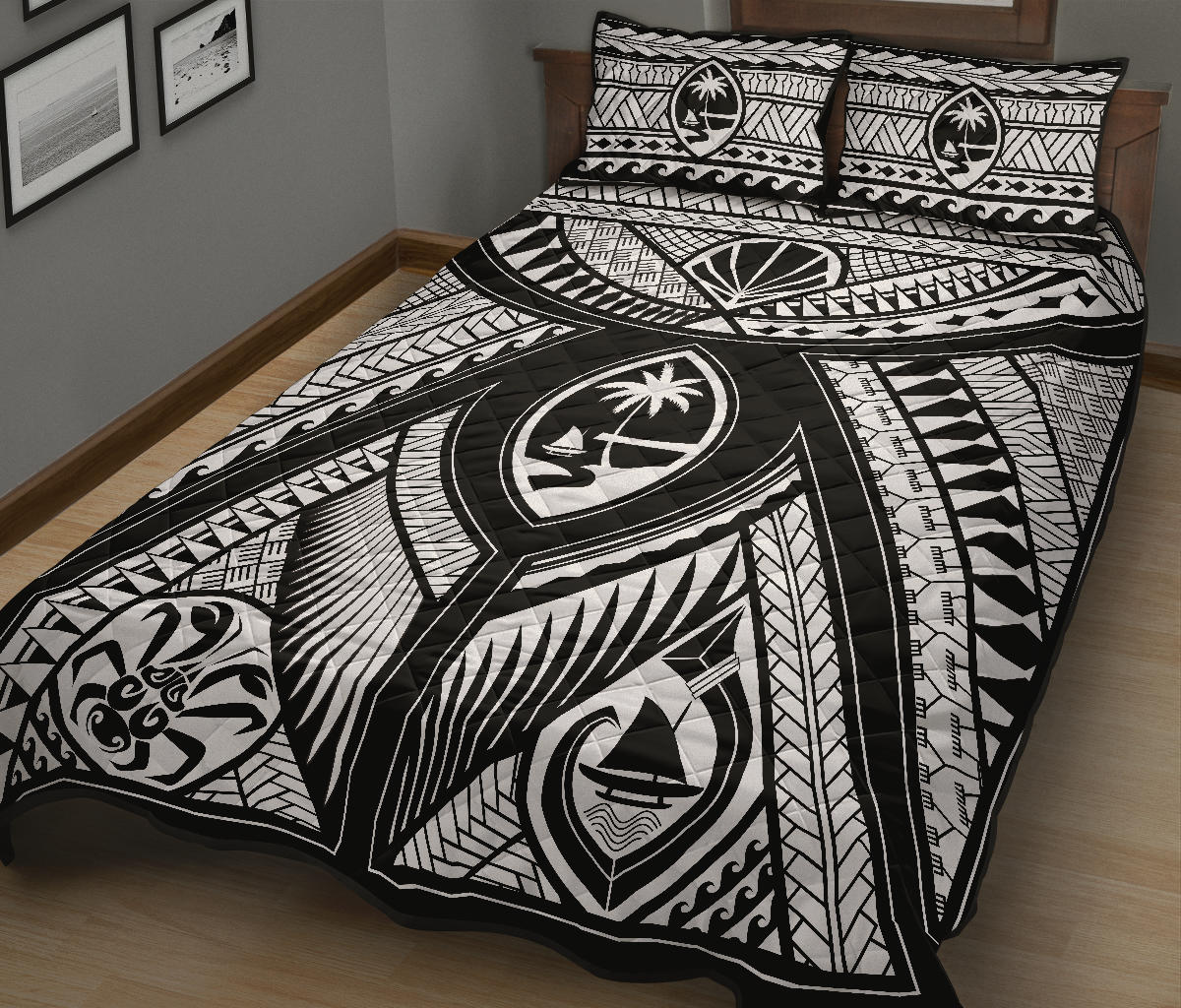 Guahan Modern Tribal Quilt Bedding Set