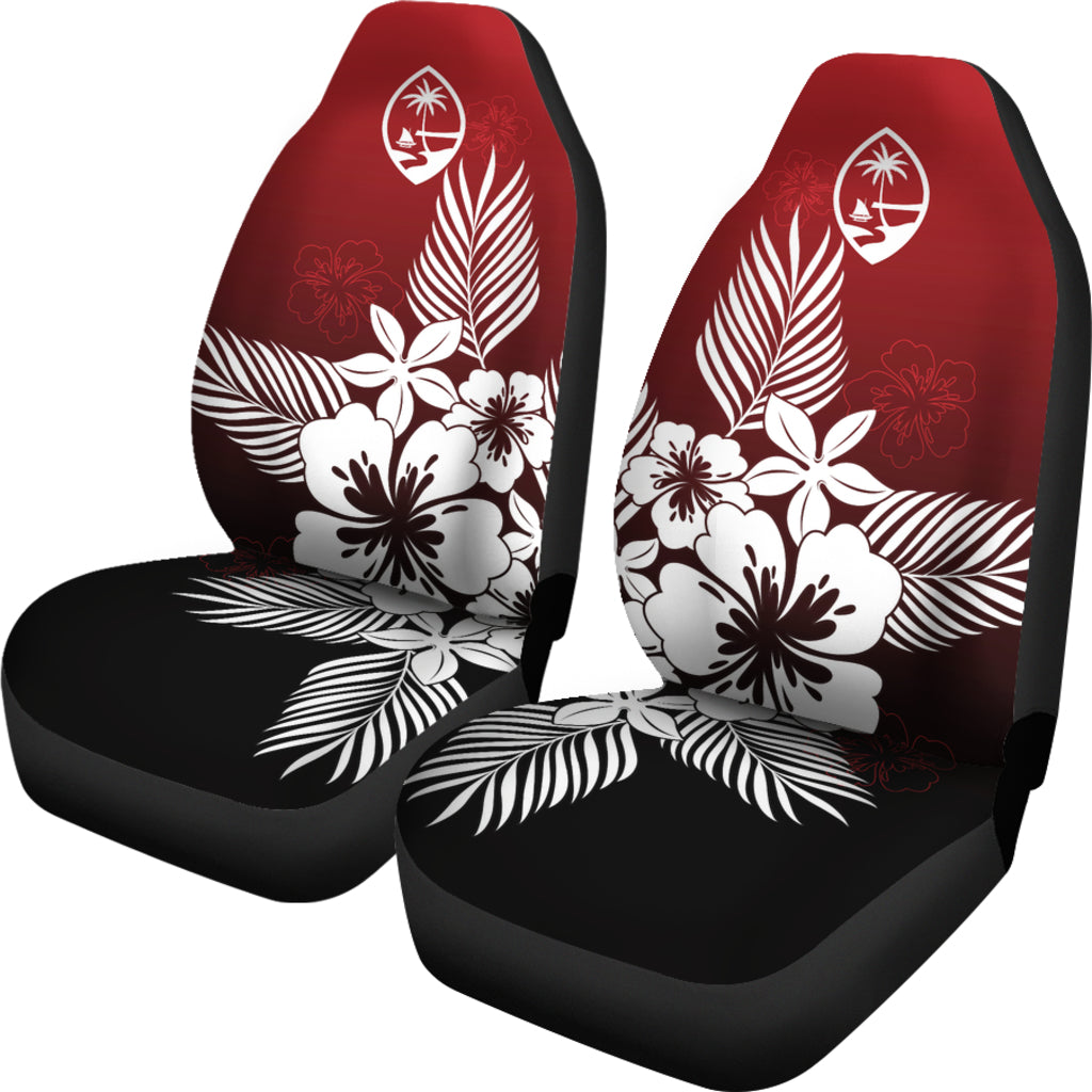 Guam Tropical Hibiscus Red Car Seat Covers (Set of 2)