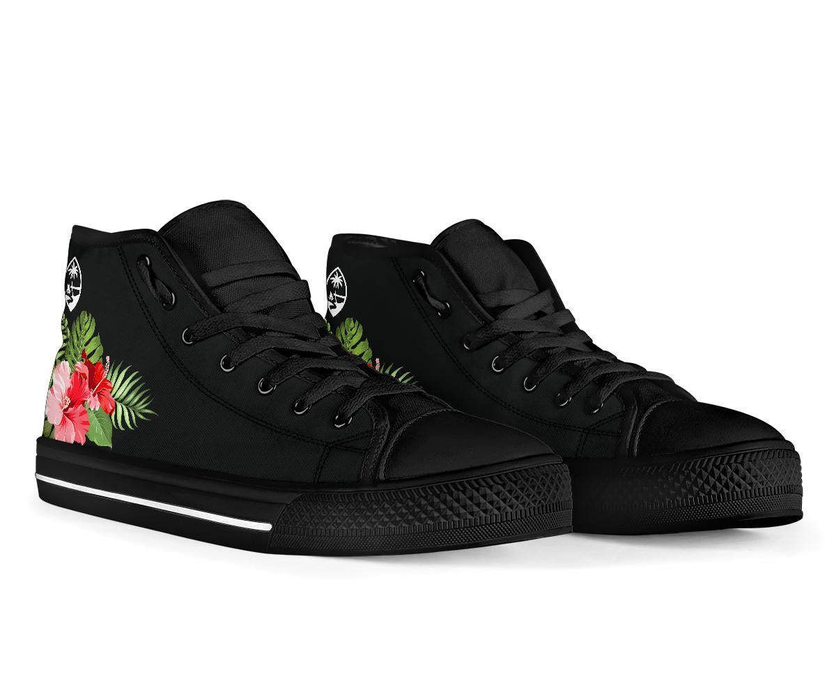 Guam Red Hibiscus High Top Shoe