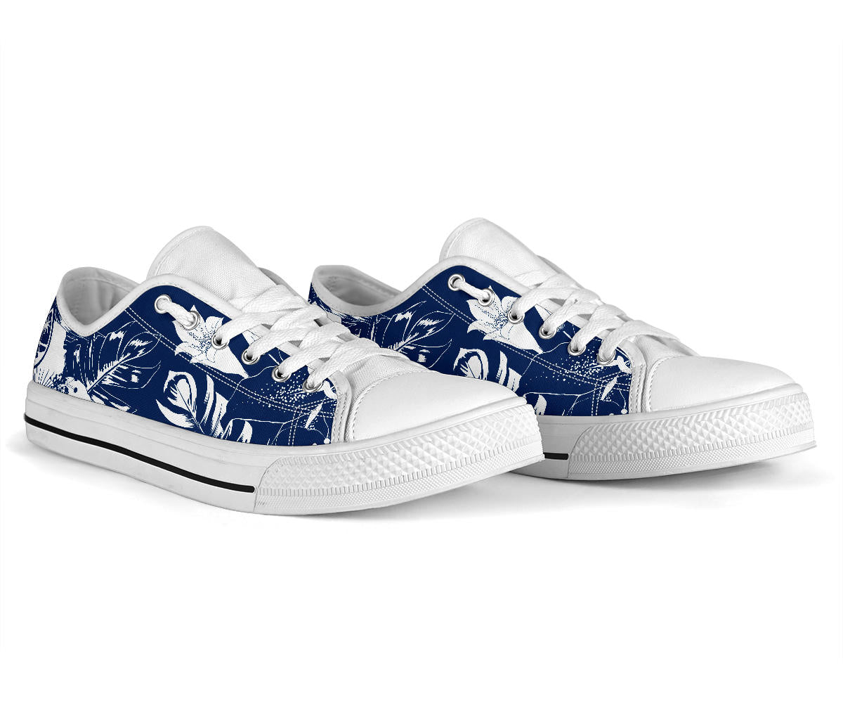 Guam Blue Floral Low Top Shoe