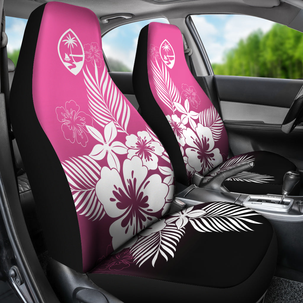 Guam Tropical Hibiscus Pink Car Seat Covers (Set of 2)