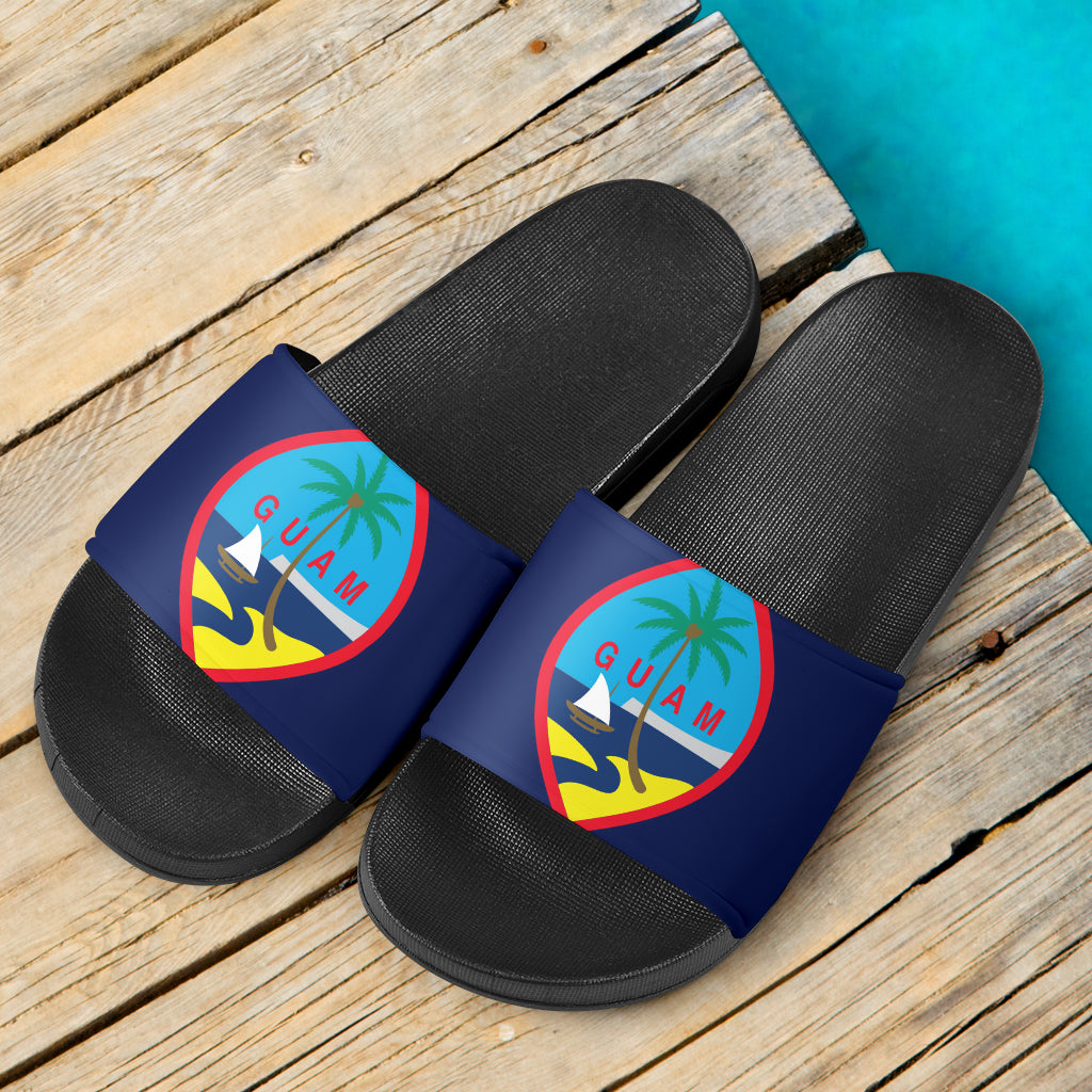 Guam Flag Slide Sandals