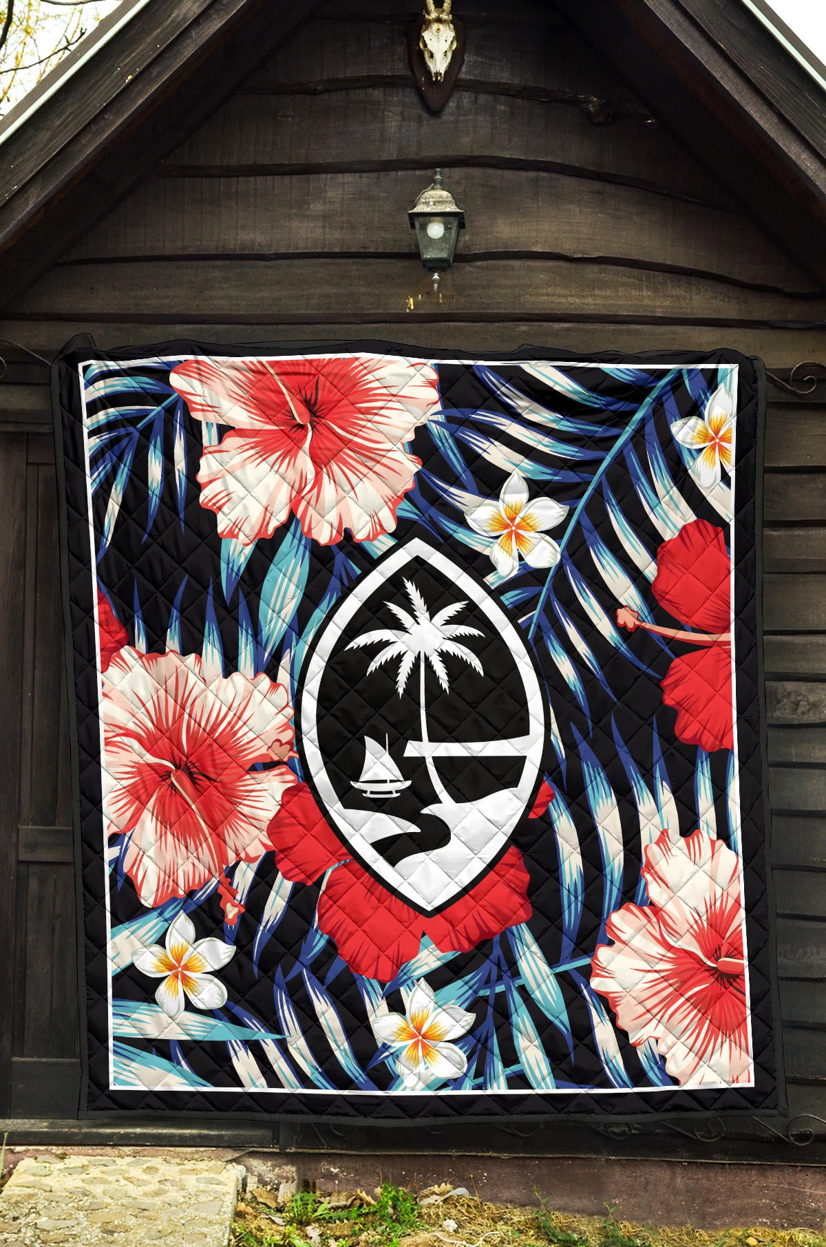 Guam Tropical Floral Quilt
