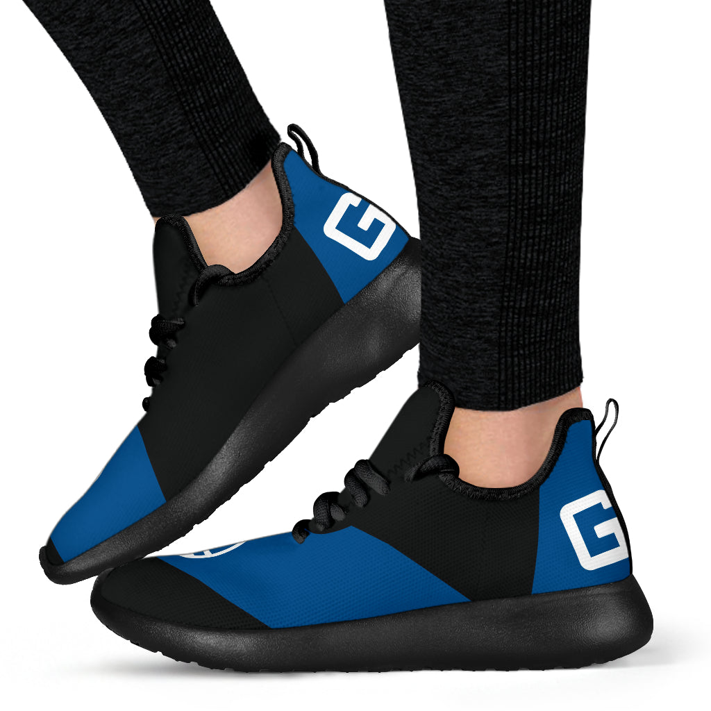 GU Guam Seal Blue Band Black Mesh Sneaker