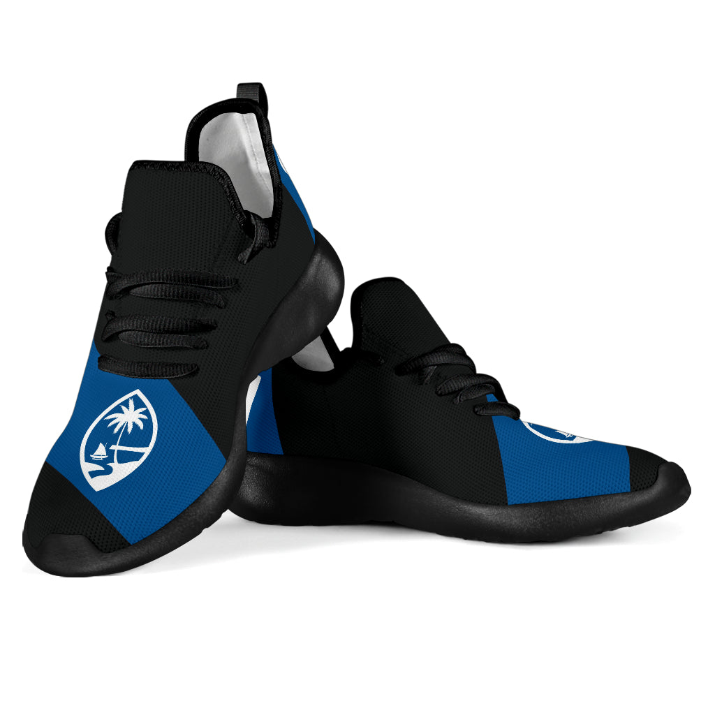 GU Guam Seal Blue Band Black Mesh Sneaker