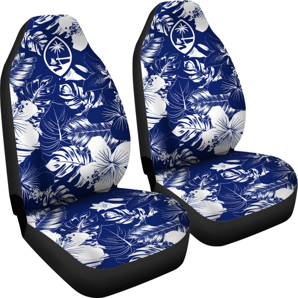 Guam Hibiscus Blue Car Seat Covers (Set of 2)