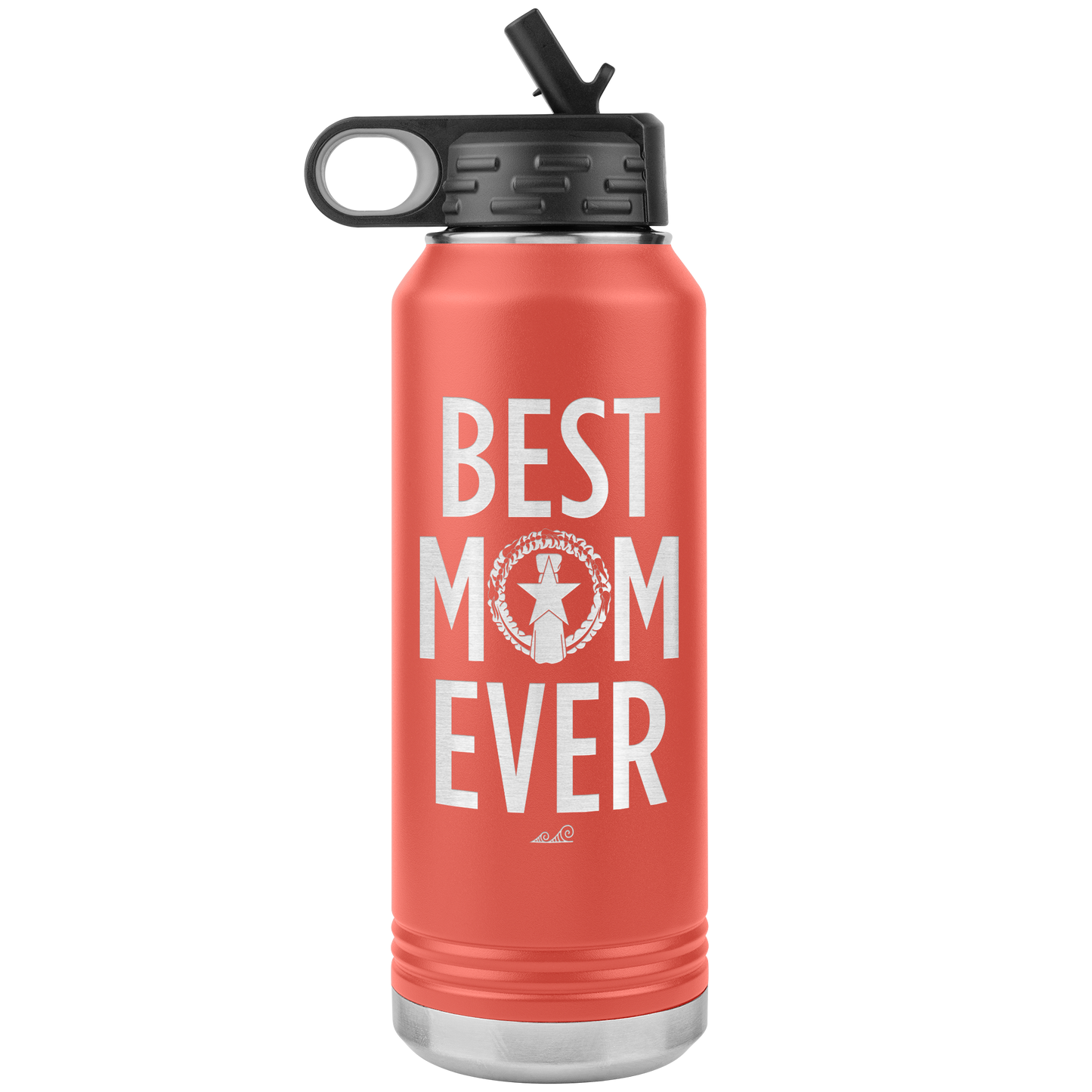 Best Mom Ever CNMI Seal 32oz Water Bottle Tumbler