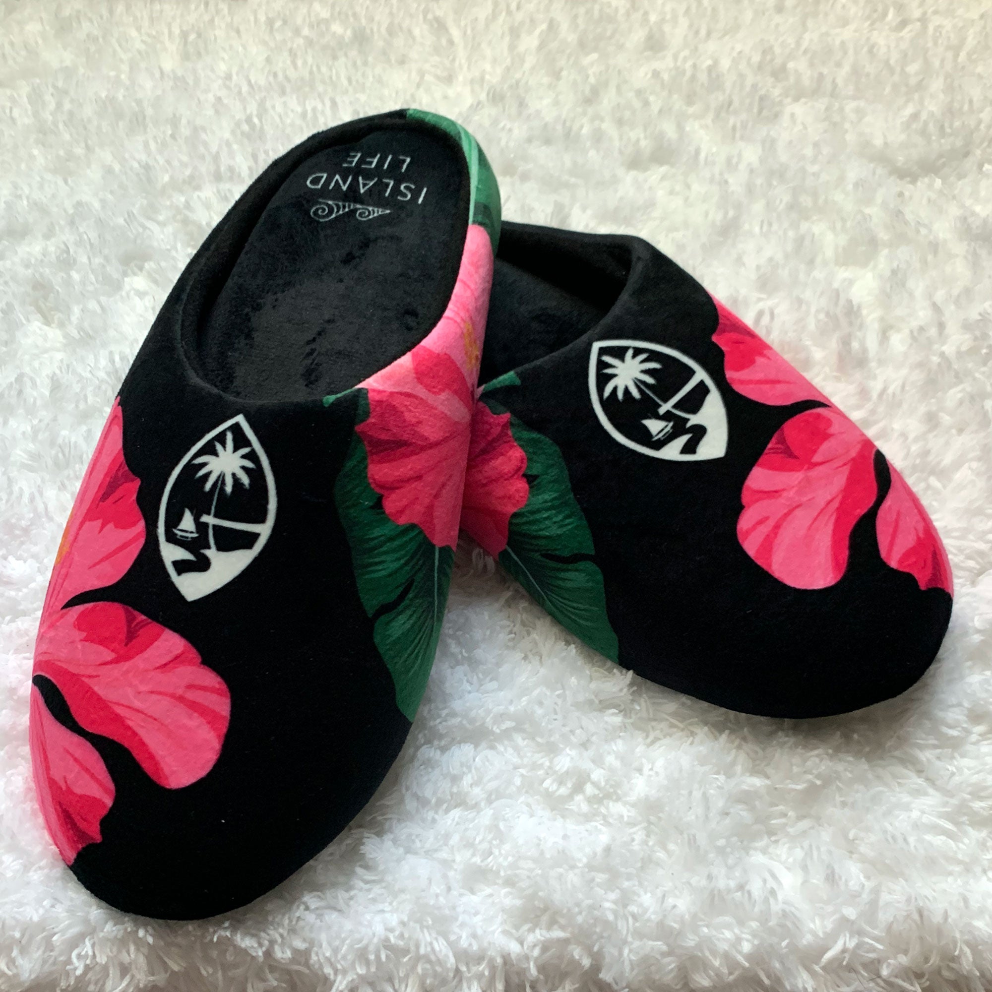 Guam Pink Hibiscus Paradise Women's House Slippers