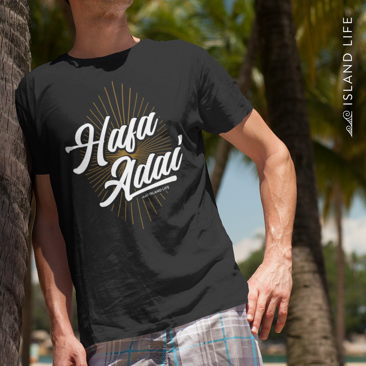 Hafa Adai Burst Chamorro Guam CNMI Men's Premium T-Shirt