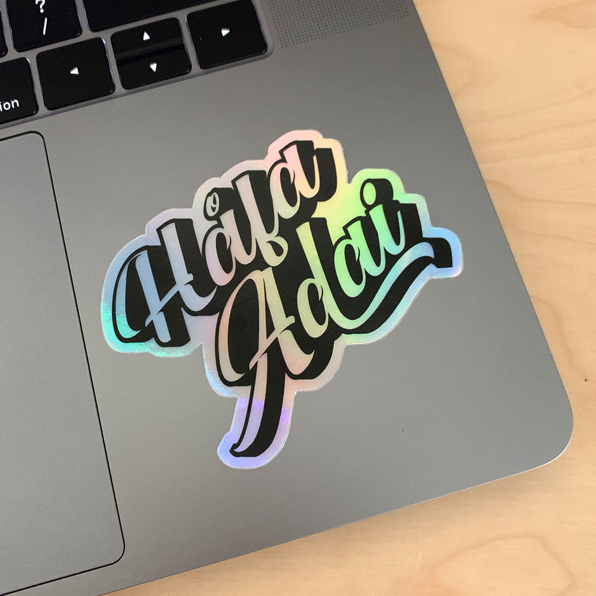 Hafa Adai Holographic Sticker - Ready to Ship