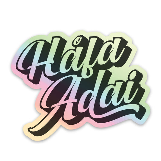 Hafa Adai Holographic Sticker - Ready to Ship