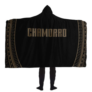 Chamorro Guam CNMI Tribal Premium Sherpa Hooded Blanket