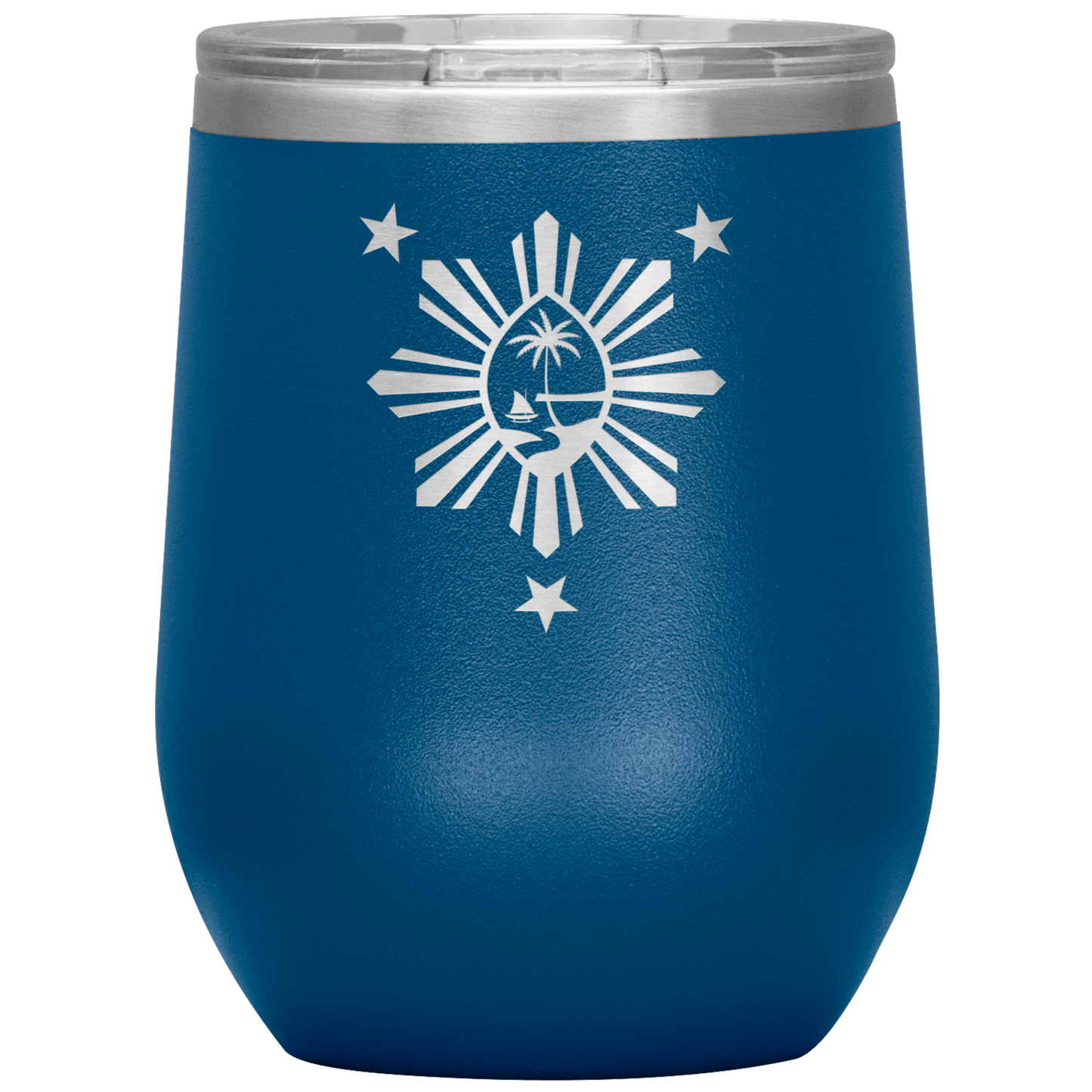 Guam Philippines Wine Tumbler