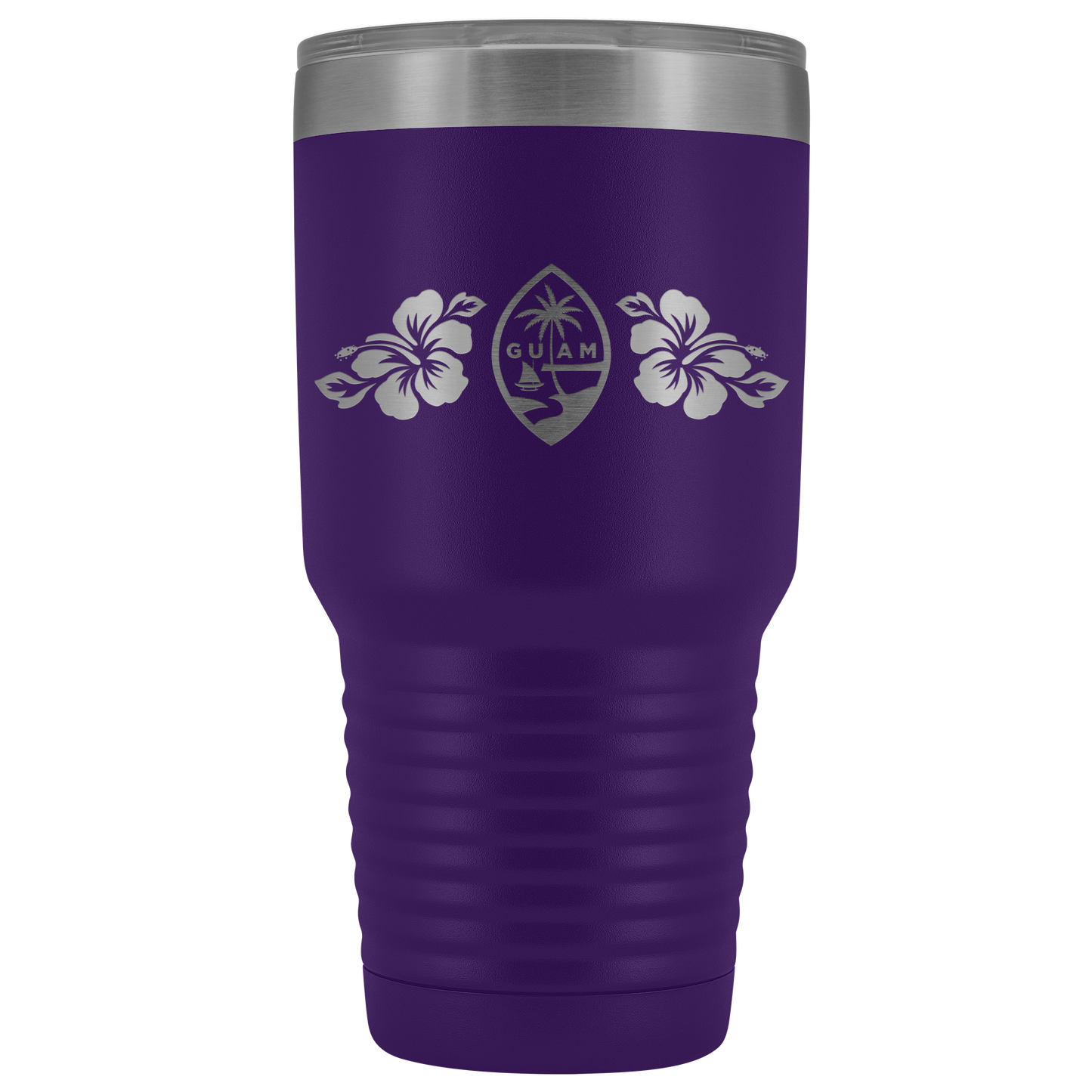 Guam Seal Hibiscus 30oz Tumbler