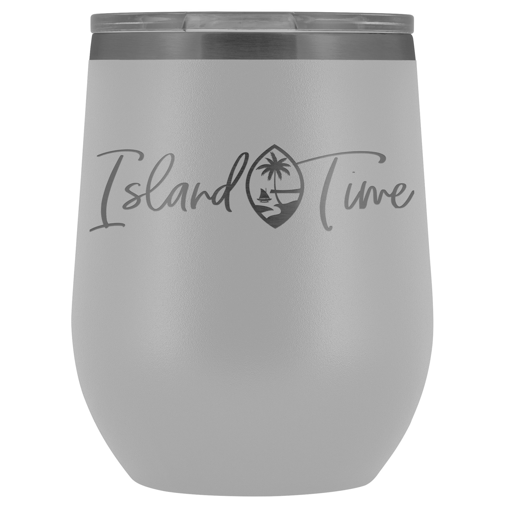 Island Time Guam Seal Wine Tumbler