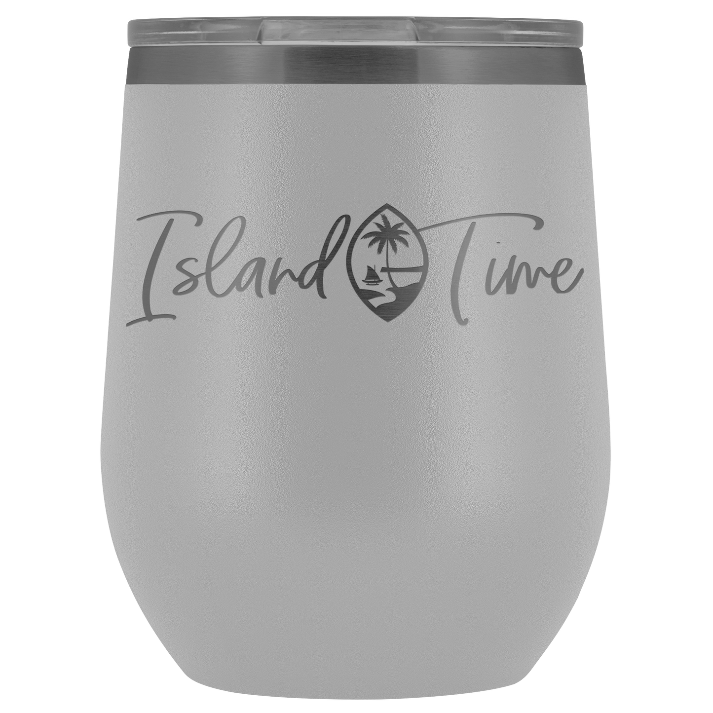 Island Time Guam Seal Wine Tumbler