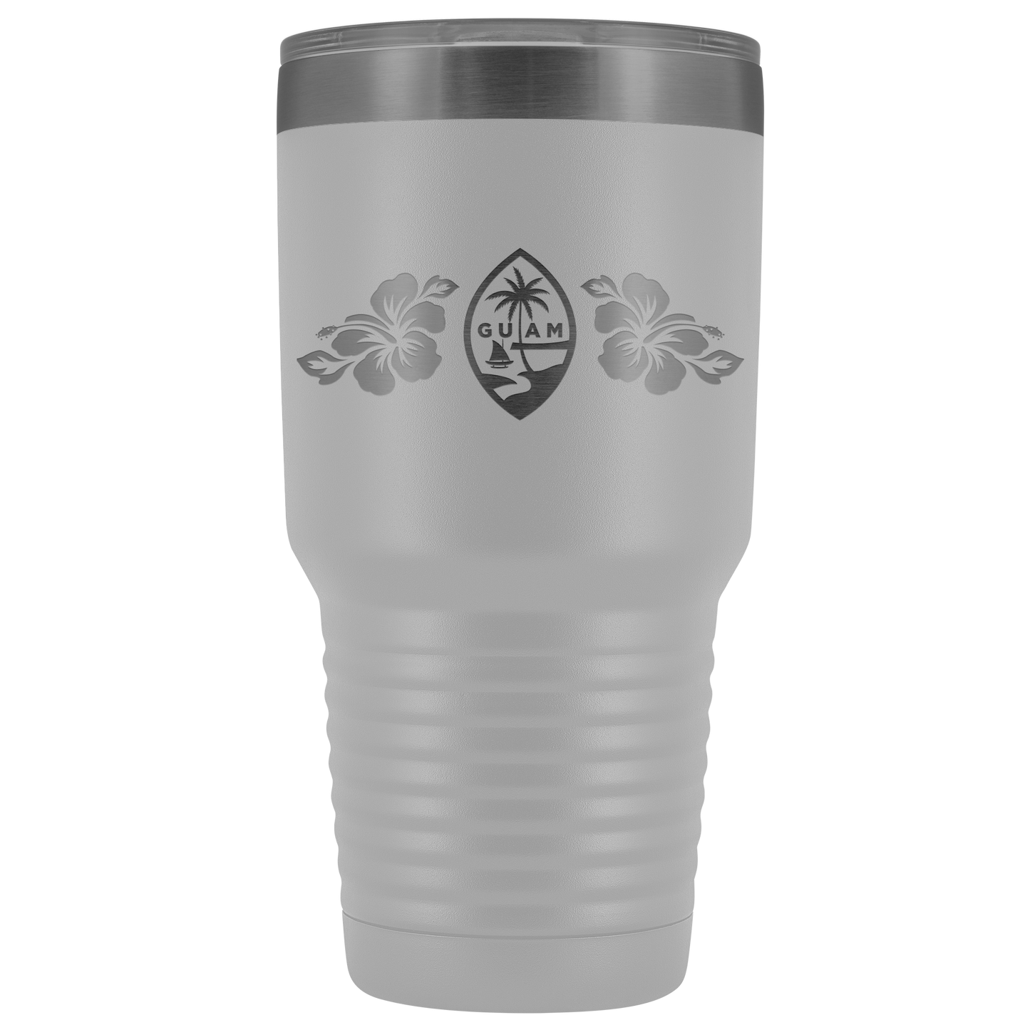 Guam Seal Hibiscus 30oz Tumbler