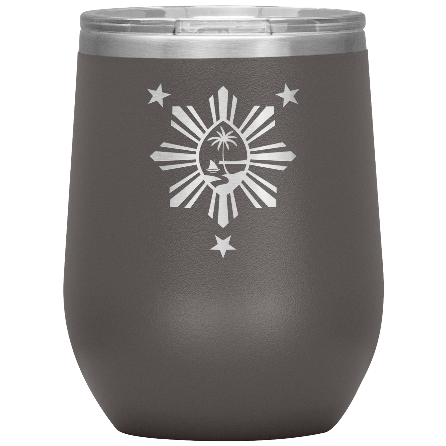 Guam Philippines Wine Tumbler