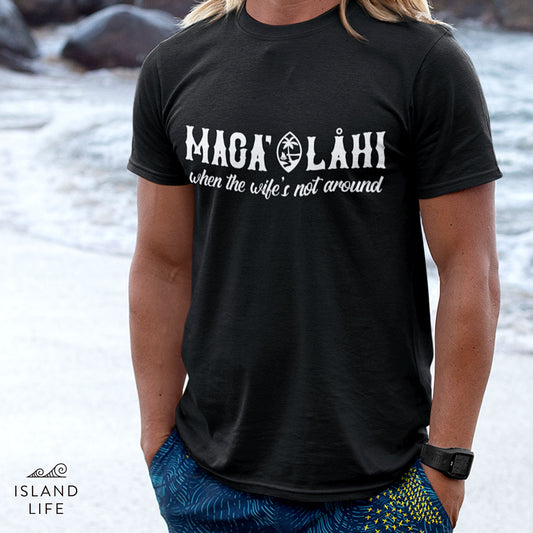Maga' Lahi and Wife Guam Seal Men's Premium T-Shirt