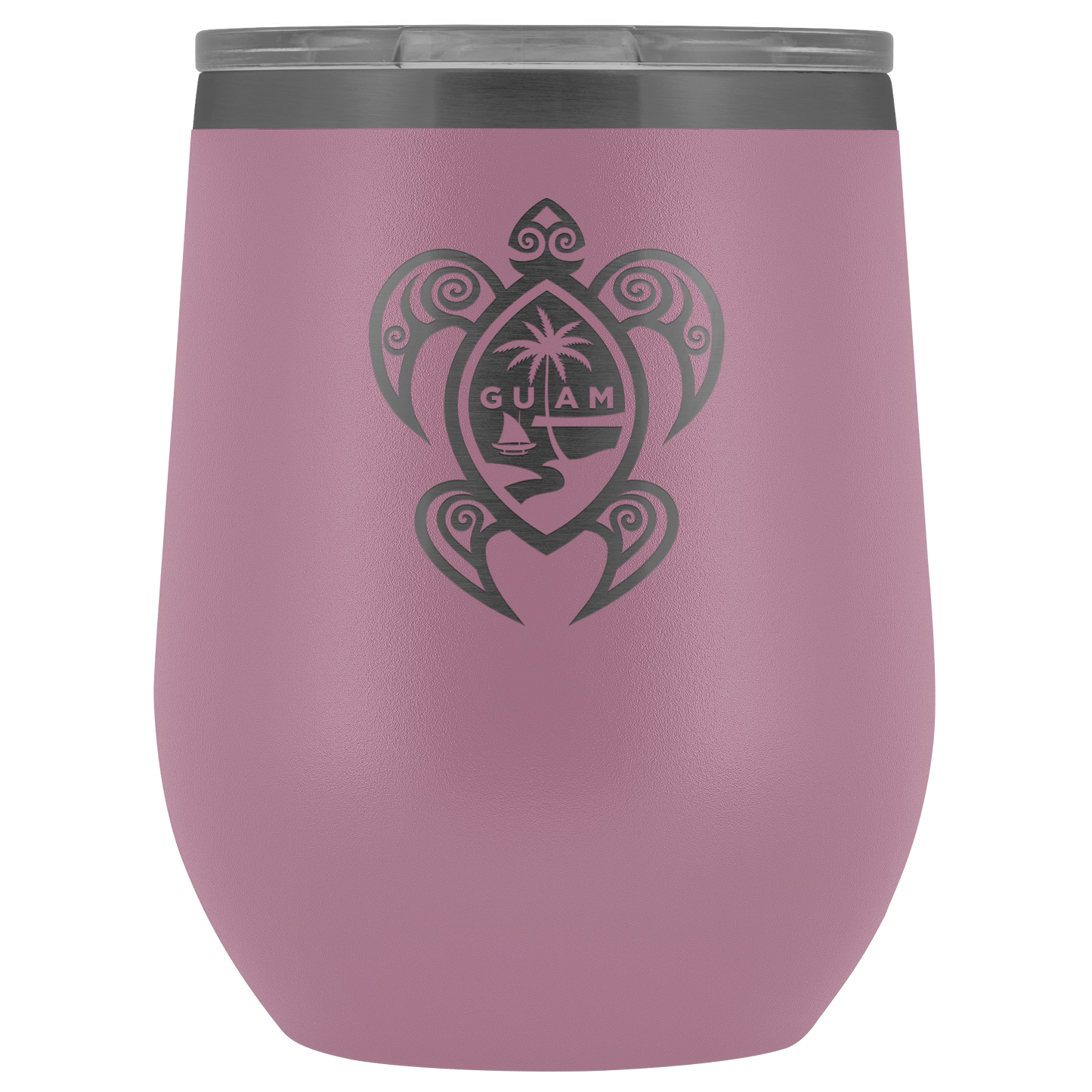 Guam Seal Turtle Wine Tumbler