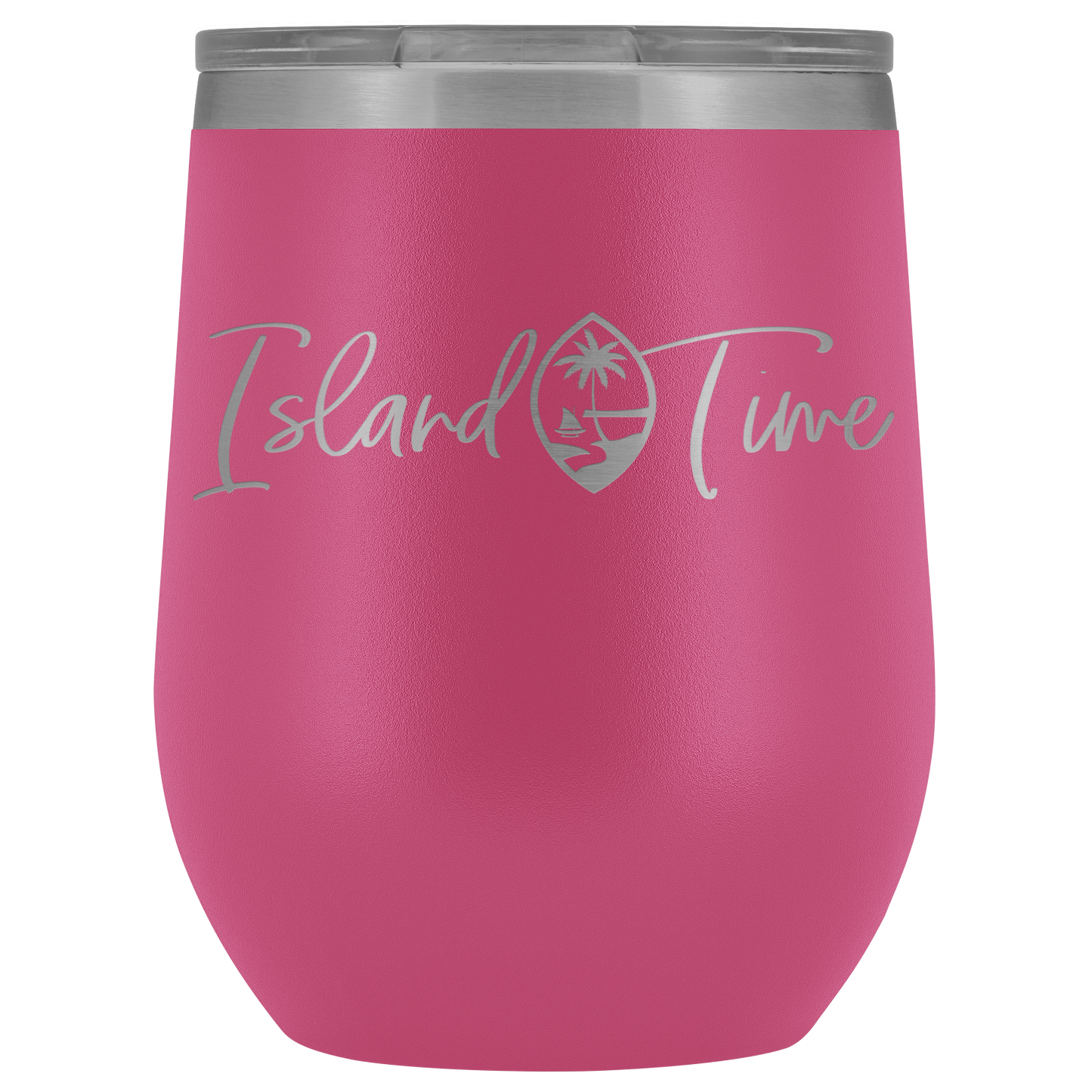 Island Time Guam Seal Wine Tumbler