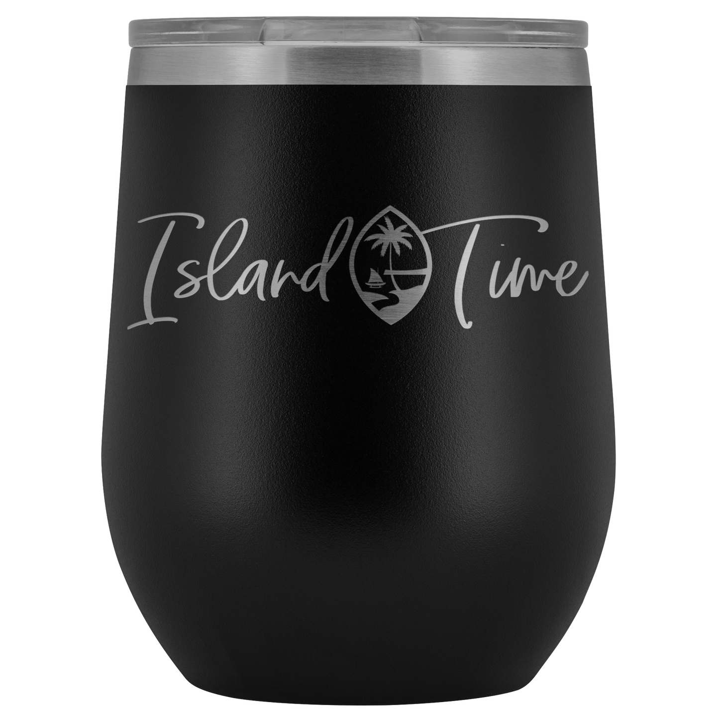 Island Time Guam Seal Wine Tumbler