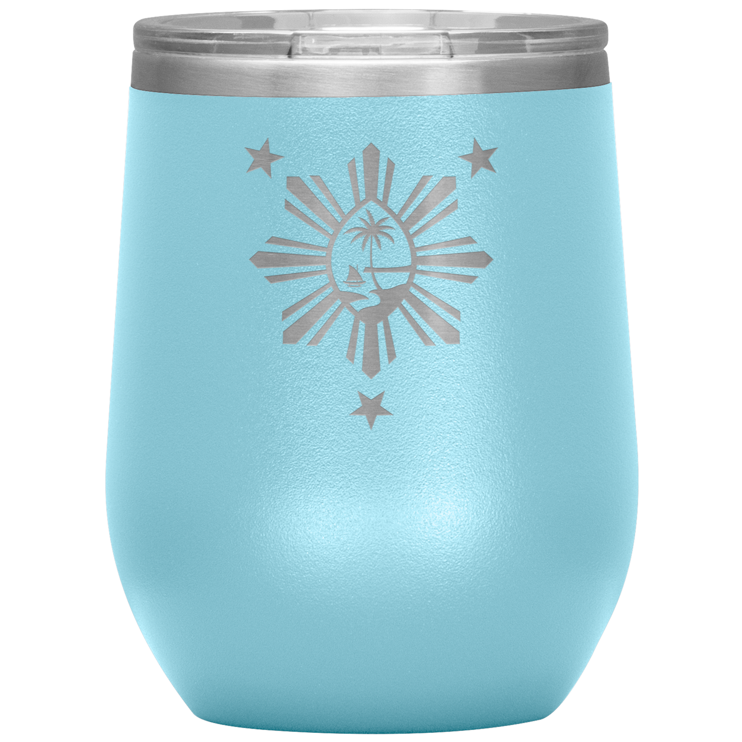 Guam Philippines Wine Tumbler