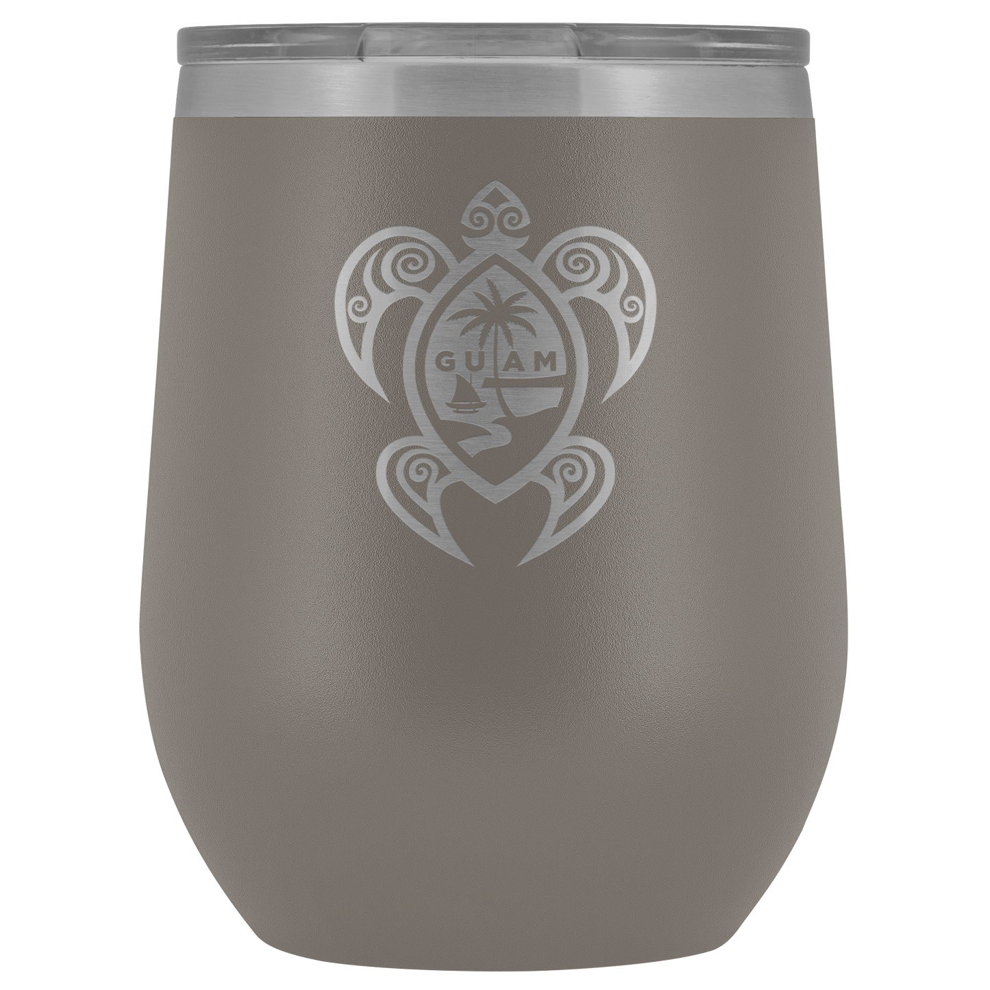 Guam Seal Turtle Wine Tumbler