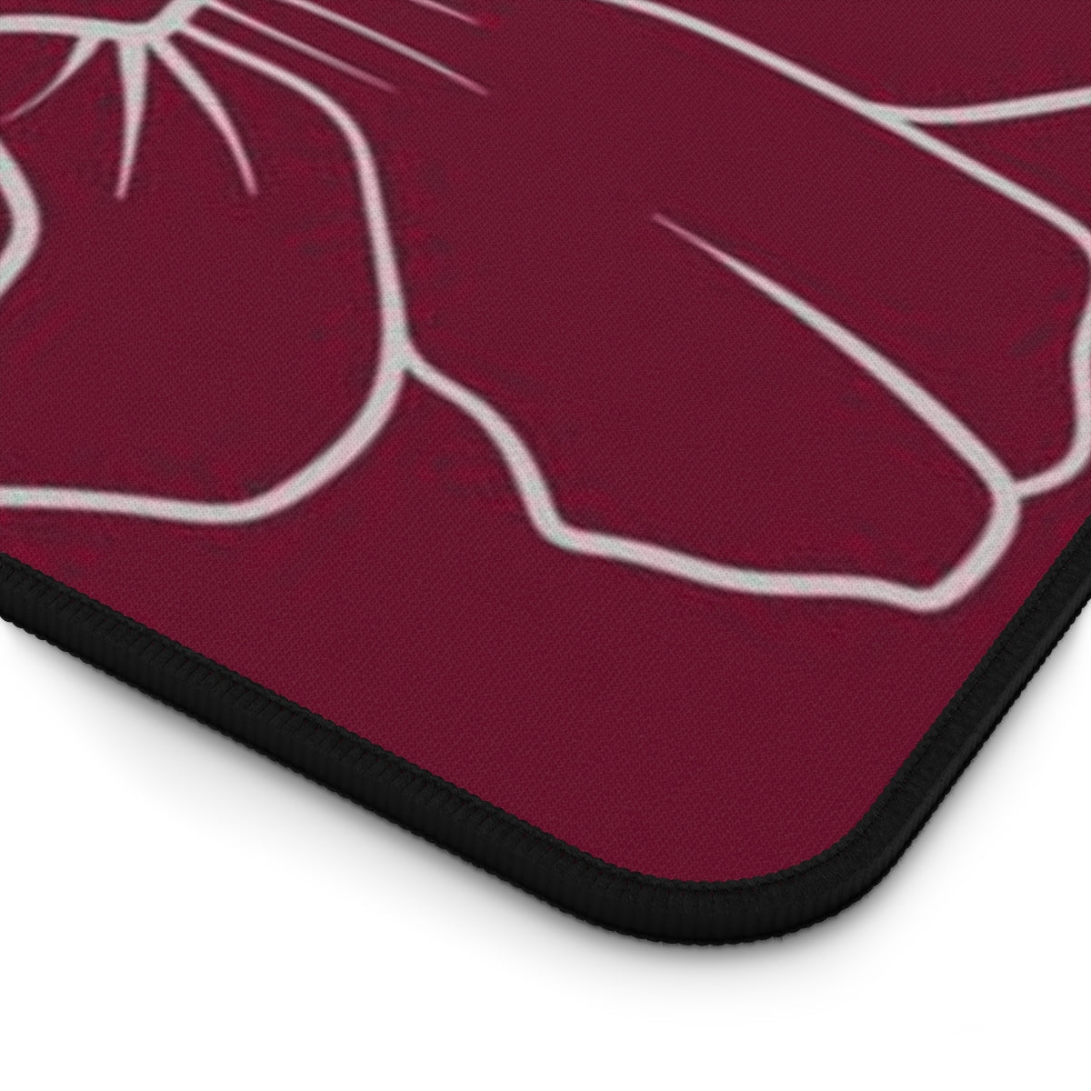 Guam CNMI Modern Hibiscus Red Gaming Pad Desk Mat