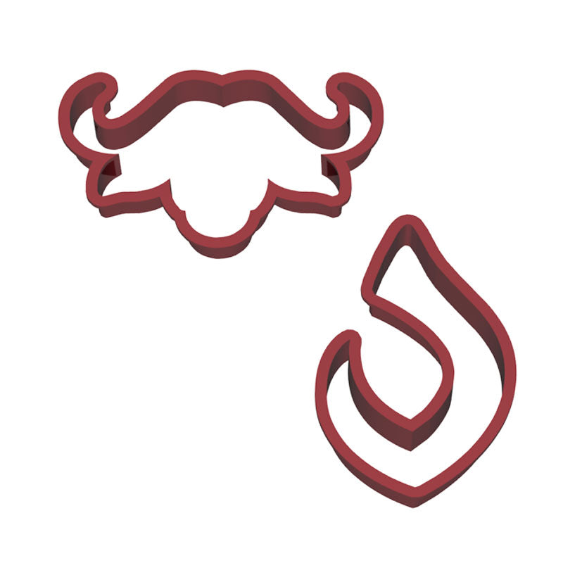 Guam Carabao Fishing Hook Set of 2 Cookie Cutters - Ready to Ship