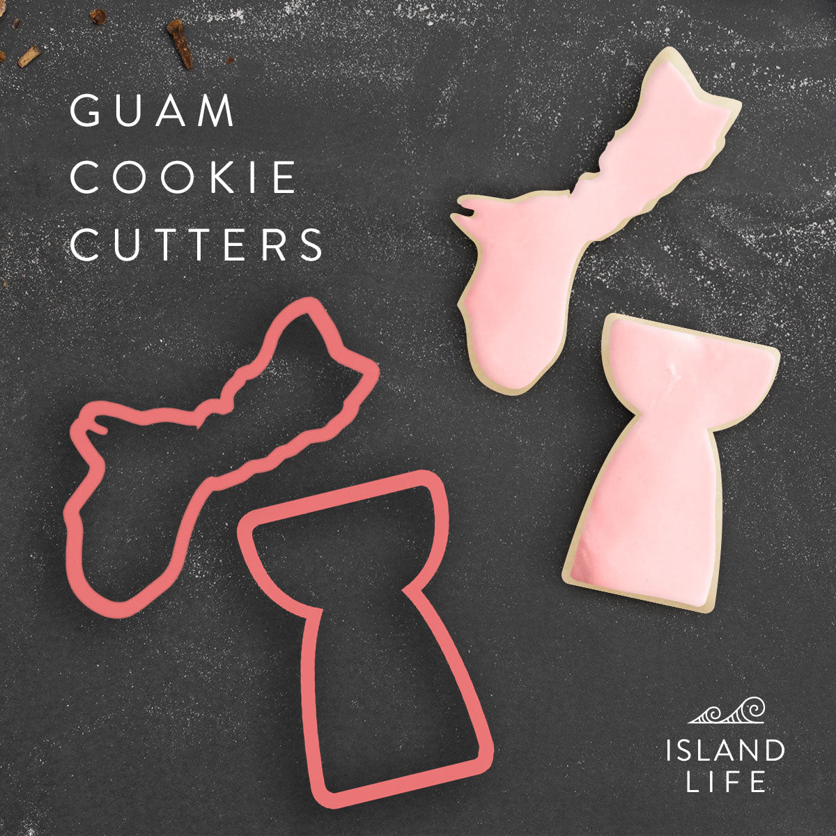 Guam Latte Stone Set of 2 Cookie Cutters - Ready to Ship